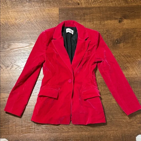 STEVEN MADDEN VELVET BLAZER SIZE S - Picture 1 of 2